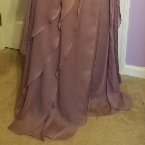 Lavender Chiffon Adrianna Papell Full LengthFormal - Picture 3 of 7